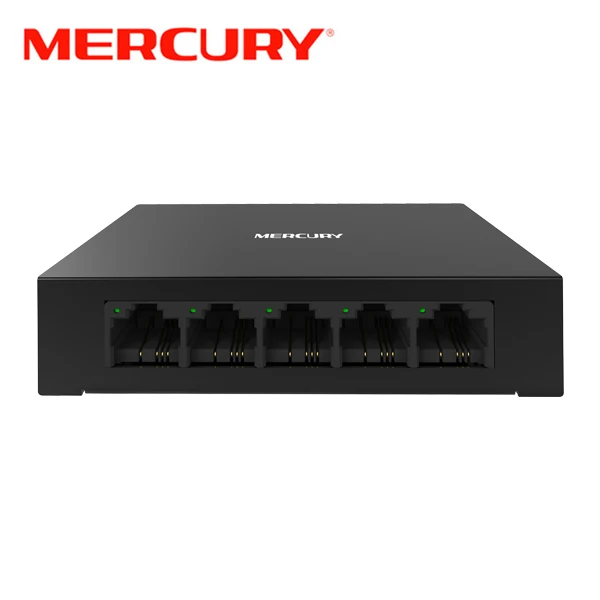 

MERCURY S105D 5 Port RJ45 10/100Mbps Metal Network Switch Desktop Switch