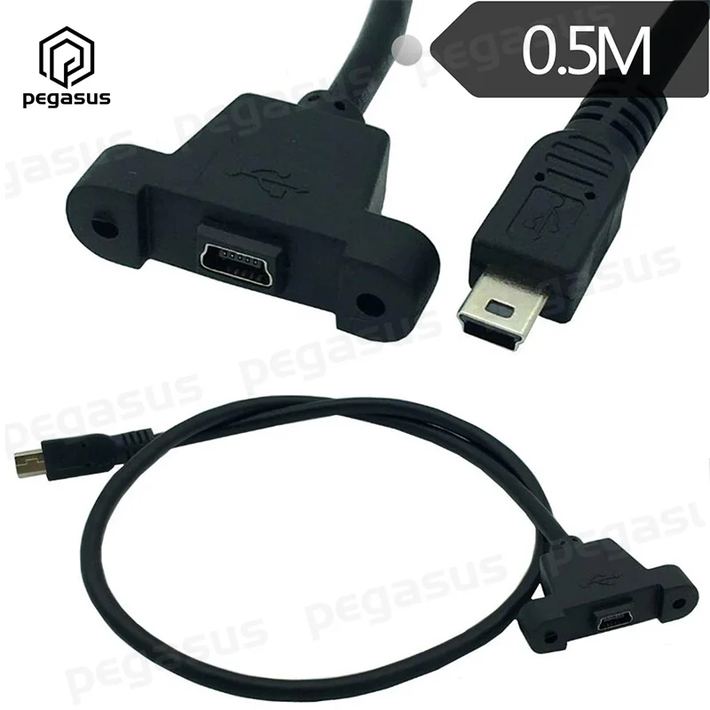 3 5-метровый мини-USB 5-контактный разъем Мама-папа штепсельная вилка Т-образный
