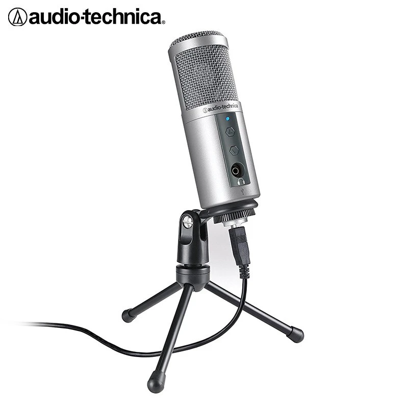 Audio Technica condensador USB ATR2500, Original, para de ordenador, grabación en vivo, ancla, grabar canciones|micrófonos| AliExpress