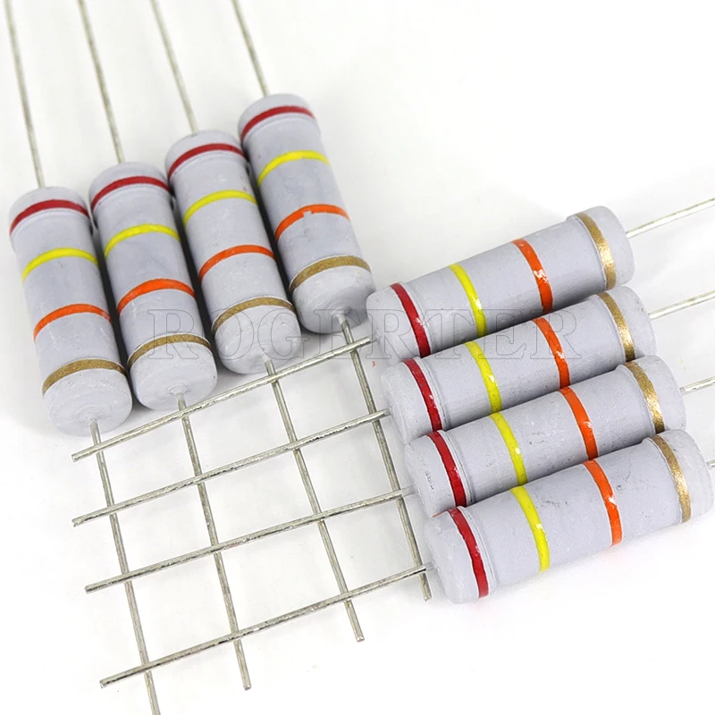 20pcs 3w 5% Metal oxide film resistance 0.1R-1.5MR resistance Watts3 Precision5 Various specifications are available resistenc