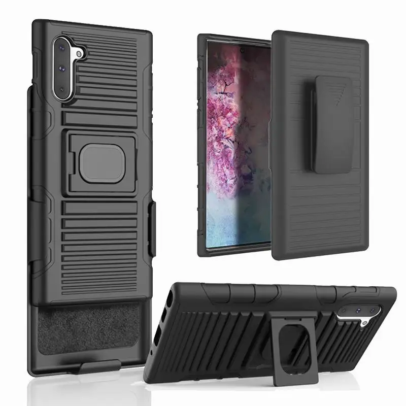 

Stand Kickstand Case For iphone 11 Pro Max 2019 Heavy Duty 2 in 1 Waist Case For Samsung Galaxy Note10 Note10+ Note 10 Plus