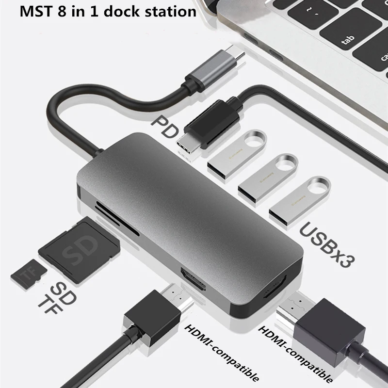 Dock Station Dual Hdmi-compatible 4k 