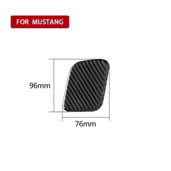 

Carbon Fiber Inner Driving Left Storage Box Trim Cover For Ford Mustang 2015-17