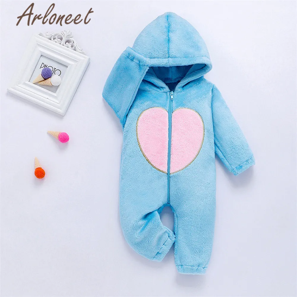 ARLONEET пальто с героями мультфильмов; Комбинезон для маленьких мальчиков; зимний комбинезон на молнии с сердечками для маленьких девочек; комбинезон; пальто с капюшоном; одежда; комбинезон; Bebe Menina