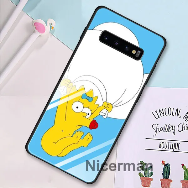 Чехол Homer J. Simpson из закаленного стекла для samsung Galaxy S10 S8 S9 Plus S10e Note 9 10 Plus A50 A30 - Цвет: 14