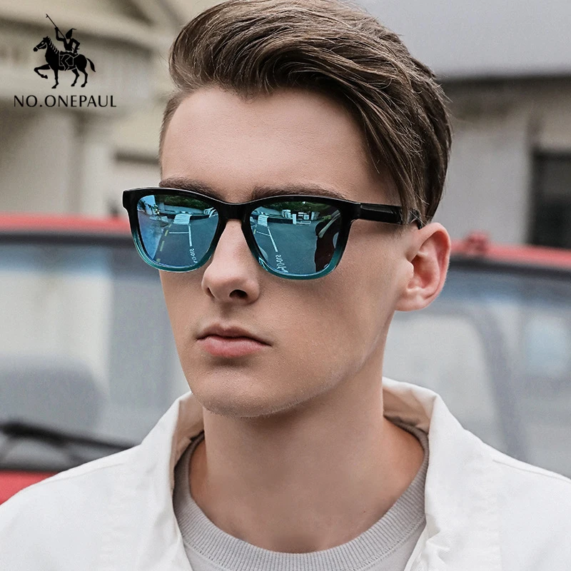 

NO.ONEPAUL Frame Sun Glasses Male Goggle Classic Polarized Sunglasses Men Brand Design Driving Square UV400 Shades Male Sun