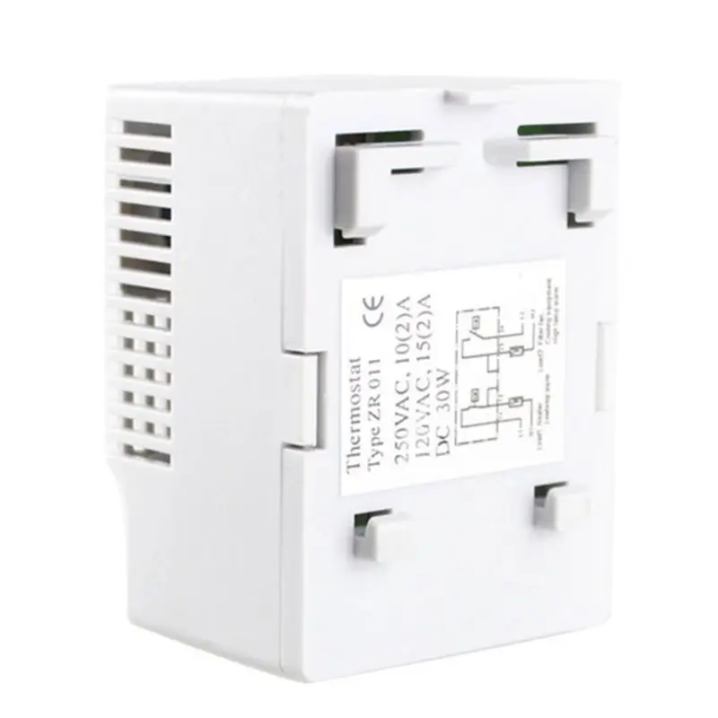 

Small compact adjustable temperature controller ZR011 dual thermostat connecting heater fan for cabinet ZR 011