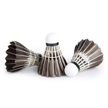 

12 Pack Black Goose Feather Badminton Flying Stable and Durable Knife Ling Badminton Primary Training Wholesale