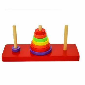 

Wooden Puzzle Stacking Tower Of Hanoi Kid Mathematical Educational Toys Early Education Alpinia Parent-child Interaction Toy