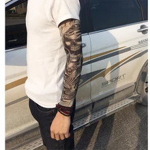 1 пара рукав с татуировками на открытом воздухе для верховой езды, скалолазания, велоспорта, бега, солнцезащитного оборудования, защита от УФ-лучей, летняя защита для кожи, гетры