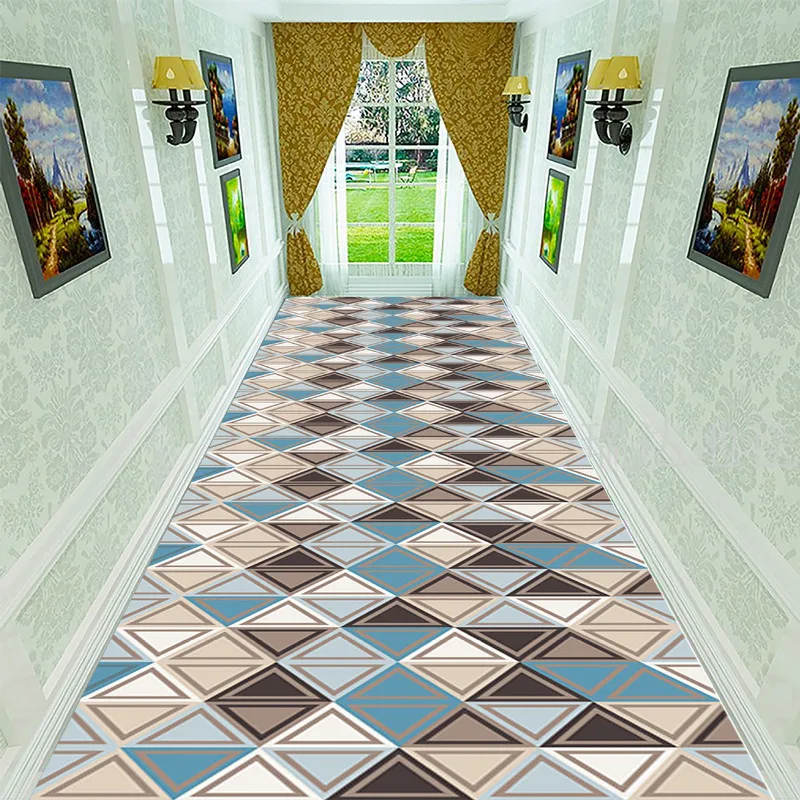 Европейский геометрический лестничный ковер, Длинные коврики для прихожей, отеля, дома, свадьбы, коридора/прохода, ковры, спальня, ванная комната, коврик, дорожки