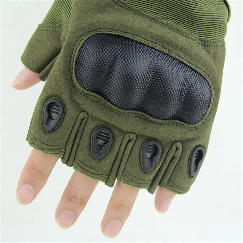 Men's Tactical Gloves Military Army Fingerless Gloves Outdoor Sports Anti-Slip Shooting Fightin Paintball Airsoft Bicycle Gloves