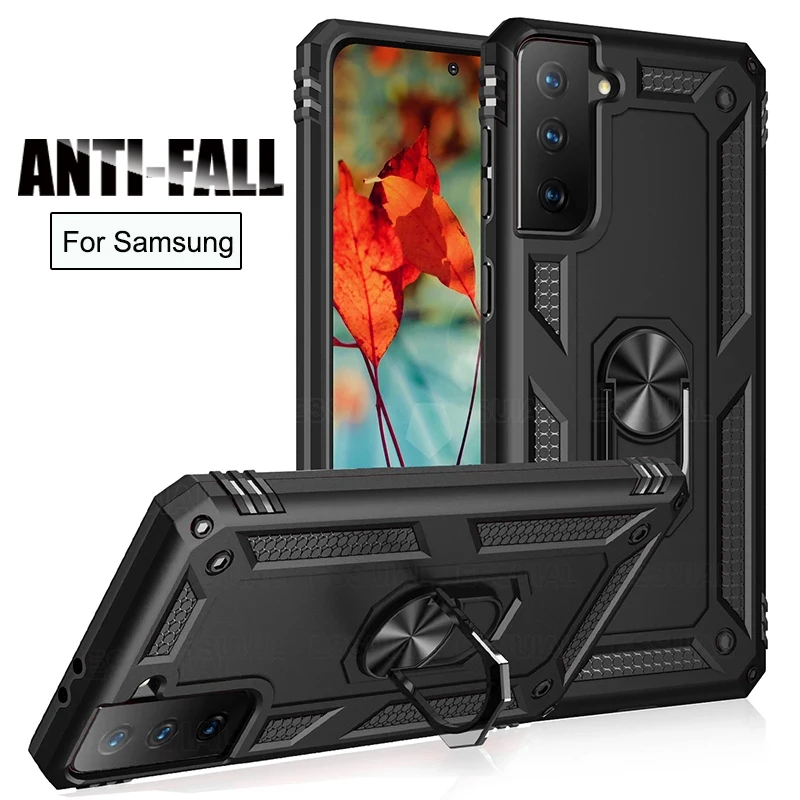 A prueba de choques de la armadura caso para Samsung Galaxy S21 S20 S10 S8 S9 más A51 A71 A31 A50 A70 A01 A10 A20 A40 A21s M31 M51 imán cubierta