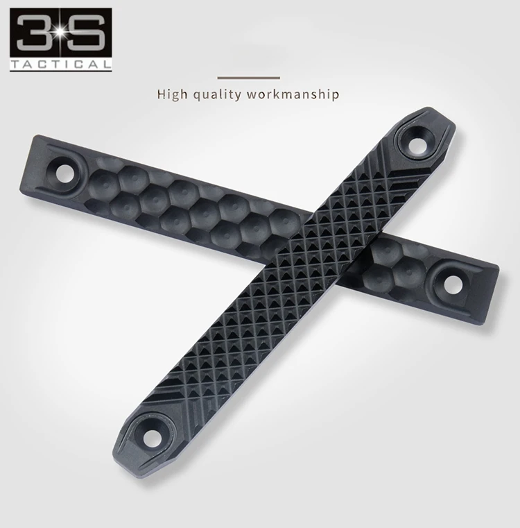 For M Lok Rail and Keymod Rail RS CNC Handguard Rail Cover 120mm/80mm Two Version Railscales Hunting Weaver Picatinny Rail