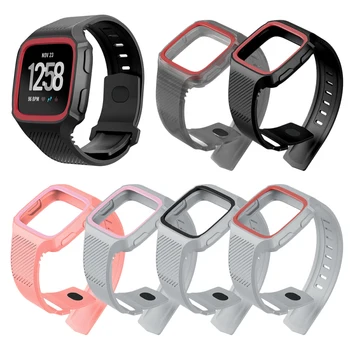 

Two-color TPU silicone smart bracelet for Fitbit Versa sports watch strap accessories waterproof and shockproof