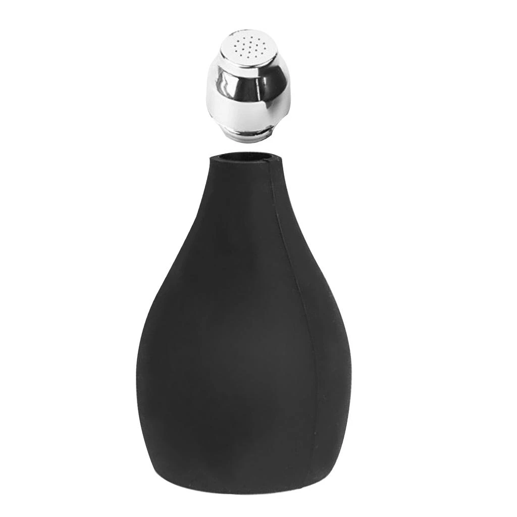 黒の柔らかいゴム製のパウダーエアタルクブロワーは 髪をカットした後に髪を取り除きます Styling Accessories Aliexpress