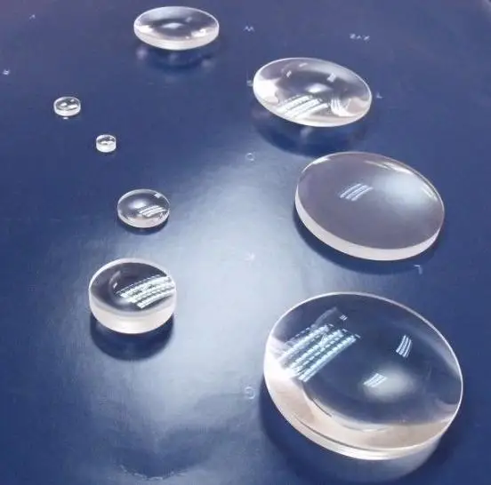 5 Lenti Piano-Convesse In PMMA - Diametri Diversi Per Microscopi E Progetti