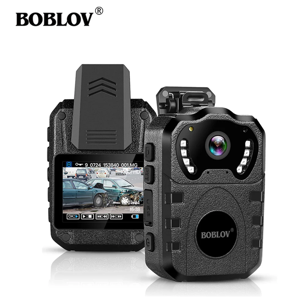 

BOBLOV WN10 1080P HD Body Cam 32/64GB Portable IR Night Vision Police Camera 175 Degree Security Mini Camera DVR Video Recorder