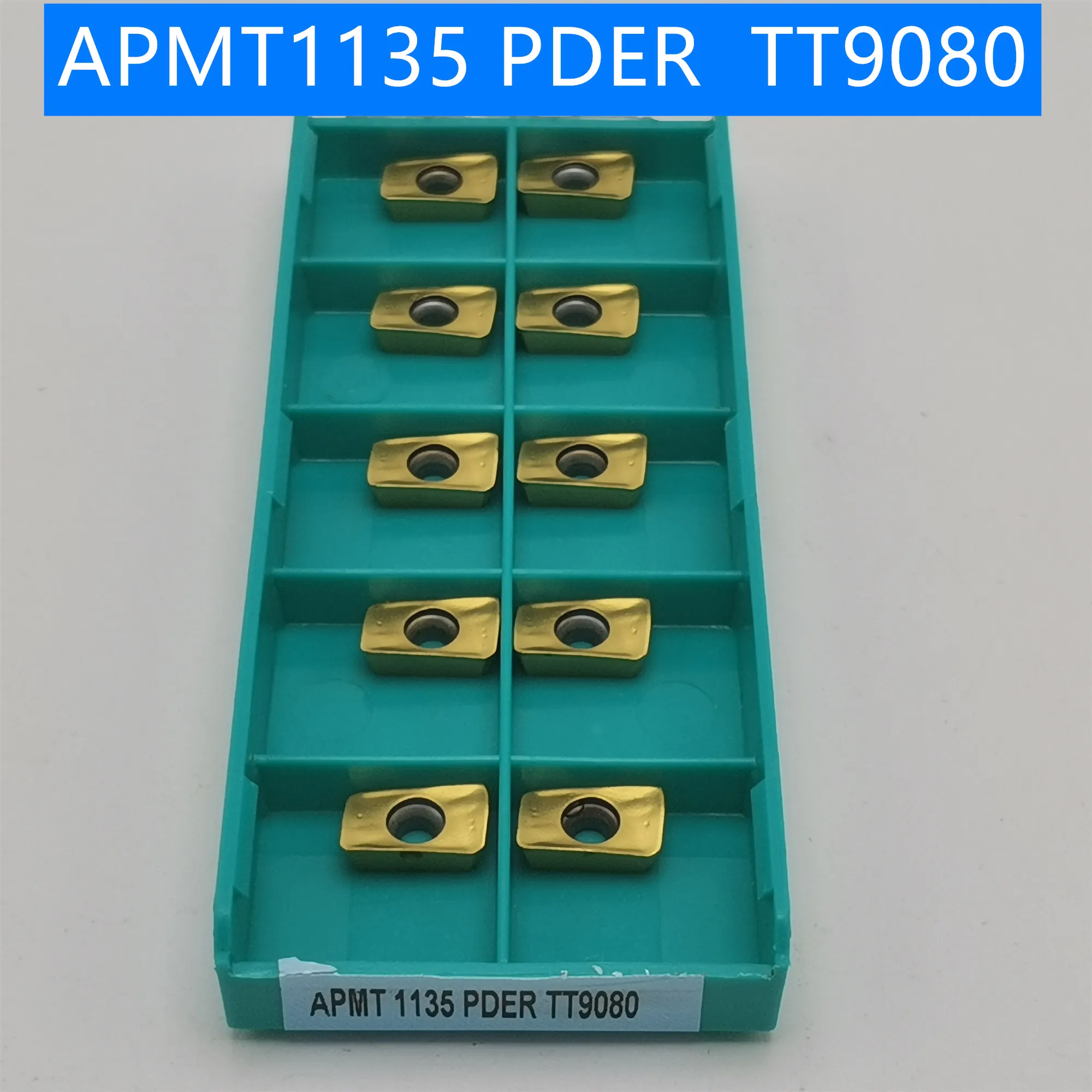 

APMT1135 PDER TT9080 Carbide Insert Turning tools Coating CVD+PVD Cutting tools for lathe Mill cnc milling cutter APMT1135PDER