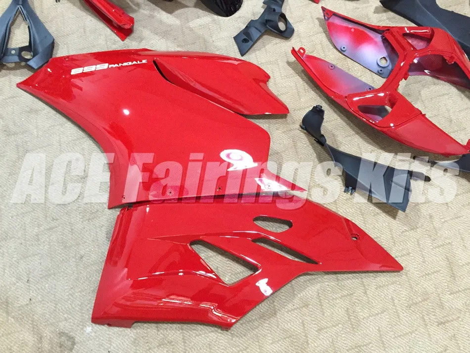 Новая мотоциклетная обувь Полный обтекатели для поездок на мотоцикле Ducati 899 1199 Panigale 2012 2013 12 13 14 ABS Пластик форма для литья под давлением для кузовных работ, милое красное