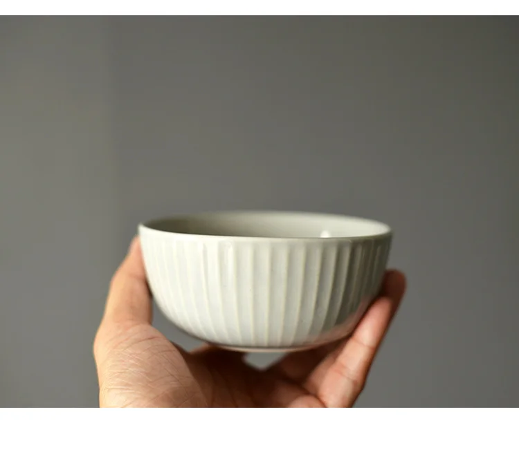 CHANSHOVA household ceramics simple solid color household ceramic bowl rice bowl kitchen tableware cute simple bowl rice bowl