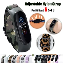 

Elastic Bracelet for xiaomi mi band 5 6 strap nylon solo Loop smart watchband Replacement Scrunchie belt for xiaomi mi band 4 3