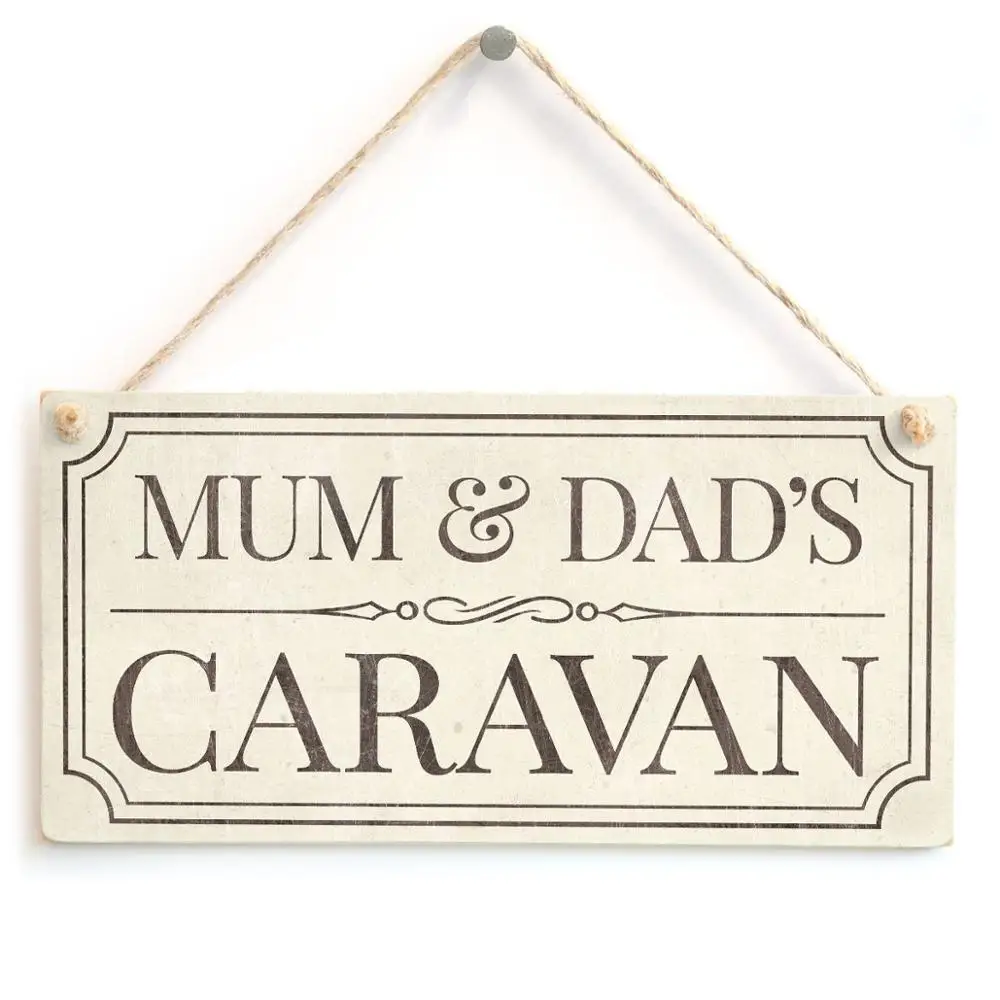 Meijiafei MUM& DAD'S CARAVAN-прекрасный винтажный стиль, Подарочная доска для каравана 1" X 5"