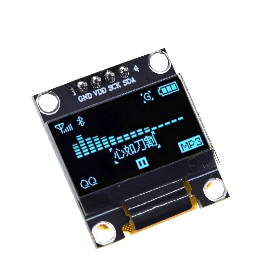 0,96 дюймовый oled IIC Серийный белый OLED дисплей модуль 128X64 IEC SSD1306 12864 плата с ЖК-экраном GND VDD SCK SDA для Arduino
