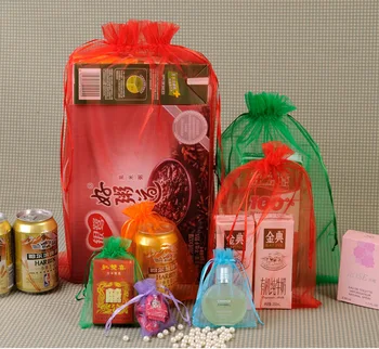 

20 pcs/set van mesh zakken groothandel diverse maten ondergoed schoenen fruit gift transparante gaas mesh bag