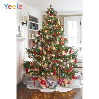 

Christmas Tree Room Floor Baby Photography Backdrop Vinyl Photographic Background For Photo Studio Photophone Photocall Decor