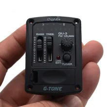 G-tone 2-band Ukelele EQ Ukulele Equalizer Pickup Hawaiian Guitar EQ with Tuner Pickup Piezo Ceramic Pick-up Preamp System