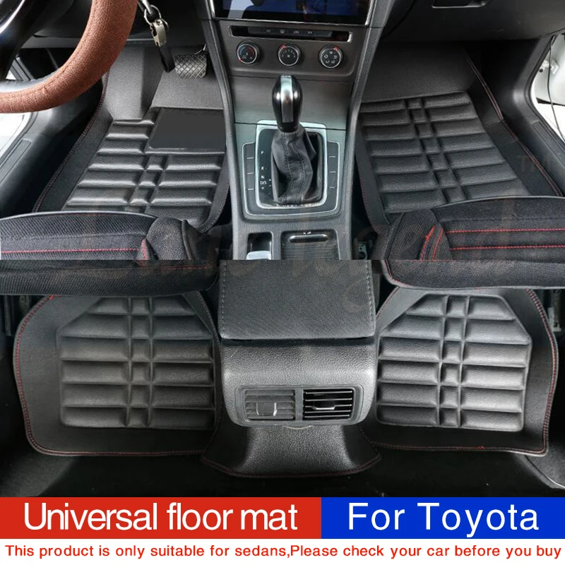Кожаные автомобильные коврики для toyota prado 120 land cruiser 100 mark x corolla harrier rav4 2018 camry