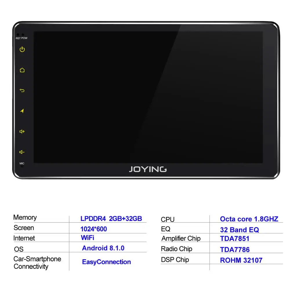 Один Din 10 1 &quotУниверсальный Android автомобильный стерео радио DSP Carplay SPDIF сабвуфер WiFi
