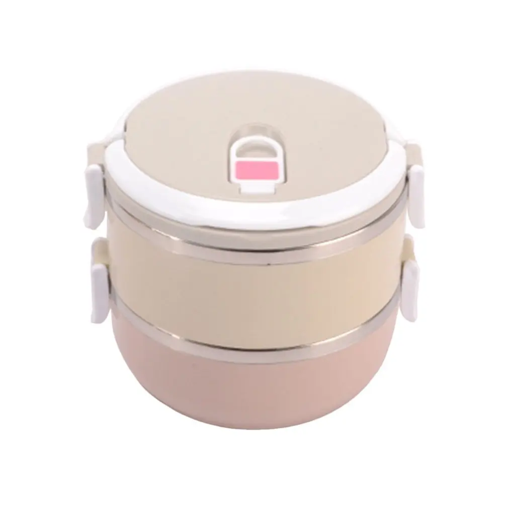 

Stylish Portable Large Capacity Stainless Steel Lunch Box Food Containers Kids Adults Picnic Single Multi Layers Box