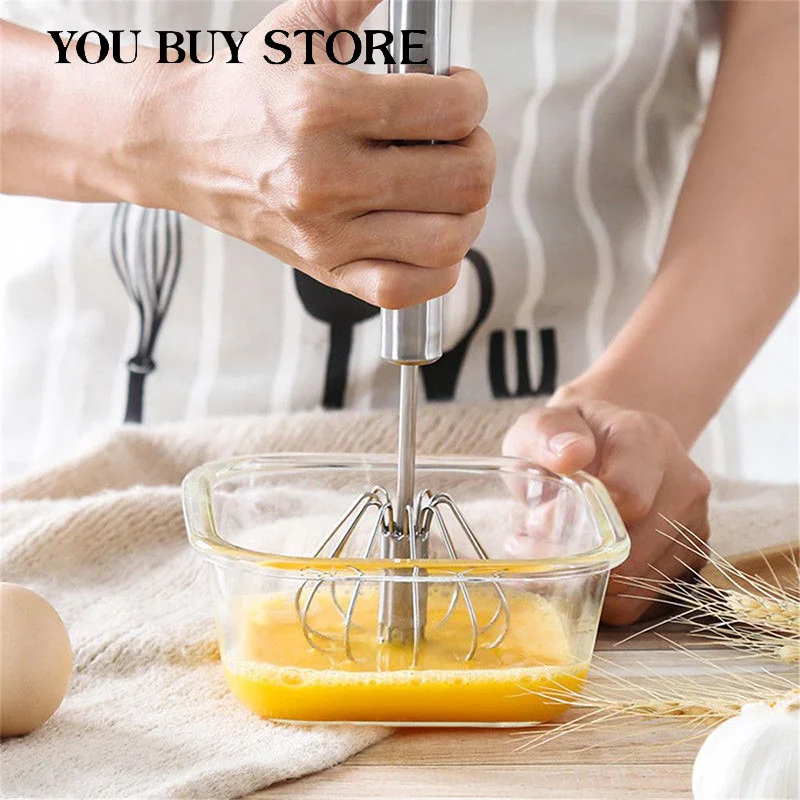 Egg Stiring Tool Semi-automatic Mixer Beater Stainless Steel Whisk Blender Cream Oil Stirring Kitchen Tools Gadget | Дом и сад