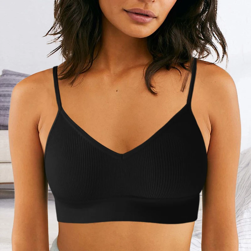 

U-shaped Seamless Tube Top Bra Women Beauty Back Sling Strap Wrapped Chest Anti-light Ladies Sports Fitness Top Bra Lingerie