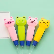 Мультяшная ручка в виде животного, Детская Ушная ложка, светодиодный светильник, Детская Ушная ложка, удалитель ушной серы, чистящие уши для детей