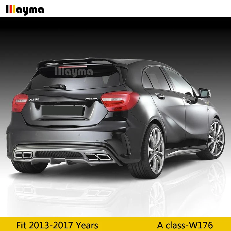 PIECHA Стиль волокна стеклянной крышей крыло спойлер для Benz класс A180 A200 A250 W176 2013 2017
