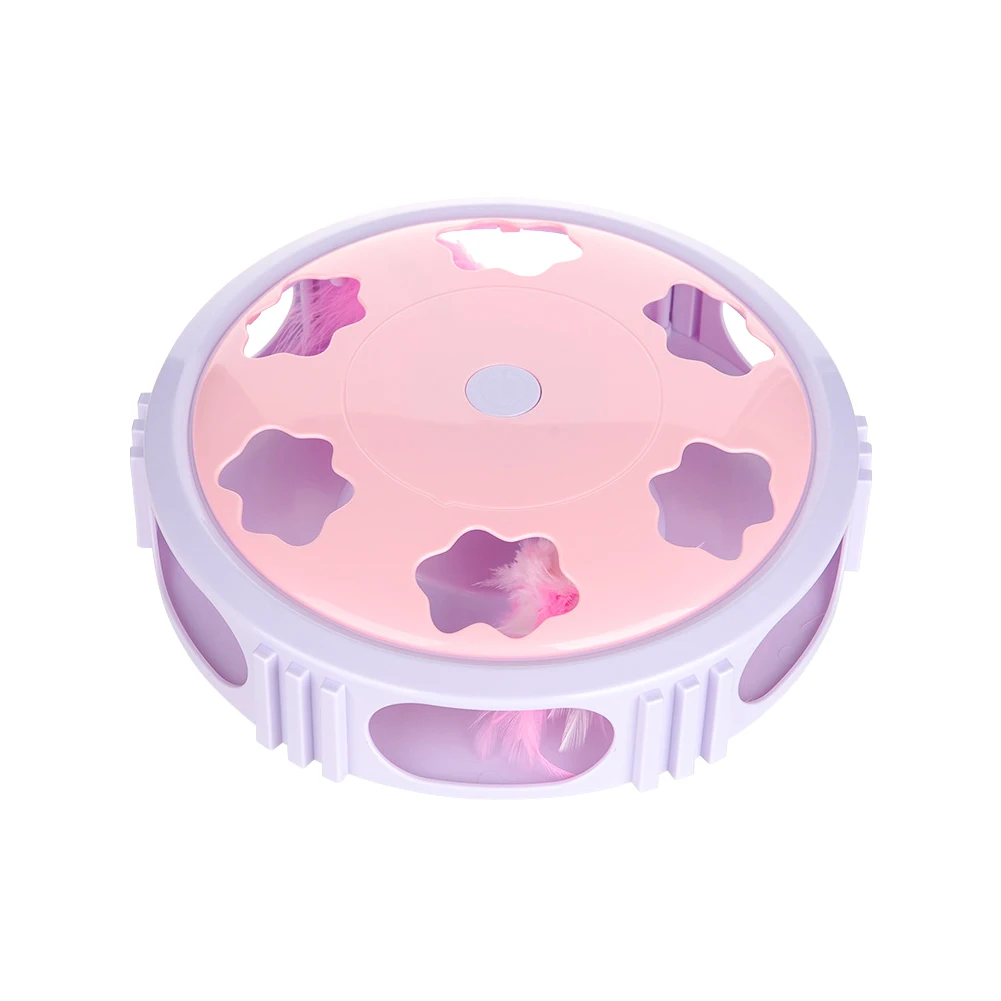 

Cat Teaser Indoor Exercise Electric Training Non-slip Mat Interactive Toy Hunting Games Durable Artificial Feather Anti Scratch