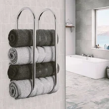Bathroom Towel Rack Wall Mounted Towel Shelf Metal Towel Holder Organizer For Home Hotels Hair Salon Towel Rack Beauty Salons