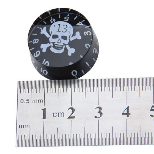 Speed Control Knob Skull Crossbone Pattern +number scale for  Guitars