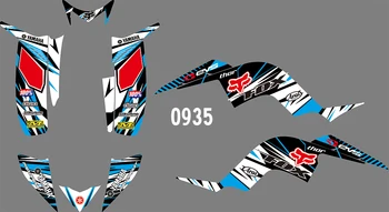 

0935 Motorcycle Team Graphic & Backgrounds Decal Sticker Kits for Yamaha Paptor 2009 2010 2011 2012 2013 2014 2015