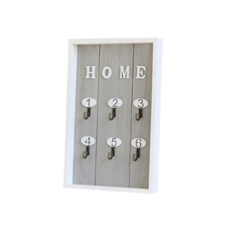 Multi-purpose Home Wall Decor Handmade Wooden key Hook Cargo Storage Box Wall Coat Keys Bags Clothes Hanging Hook Storage Holder