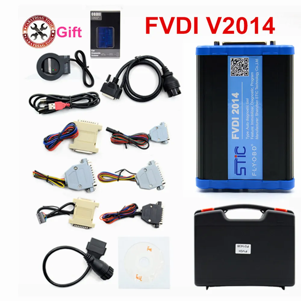 DHL Бесплатный диагностический сканер FVDI 2014/FVDI 2018 ABRITES Commander с 18 программным