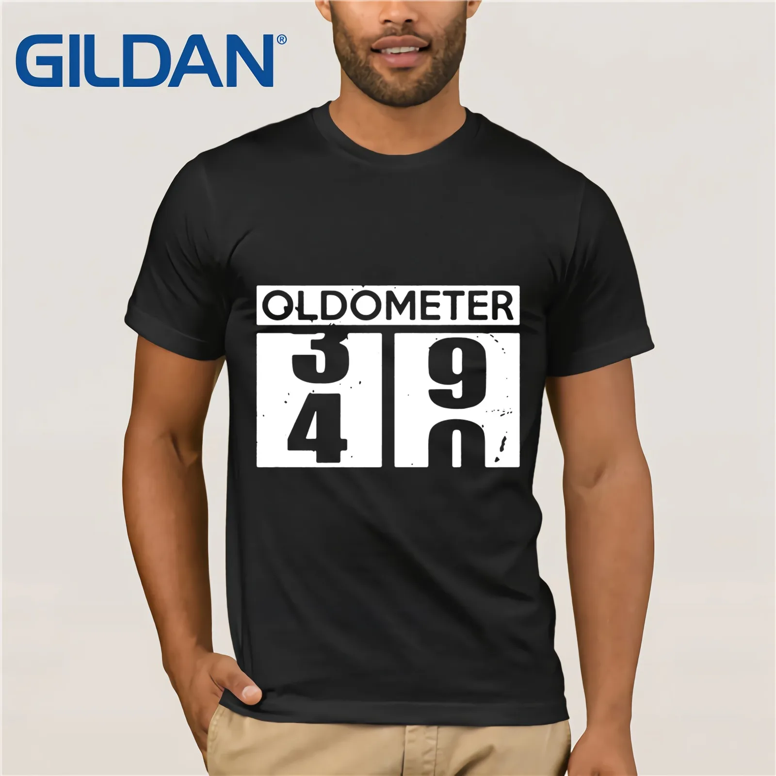 

Oldometer 39 40 Funny Birthday 2019 Summer Men's Short Sleeve T-Shirt
