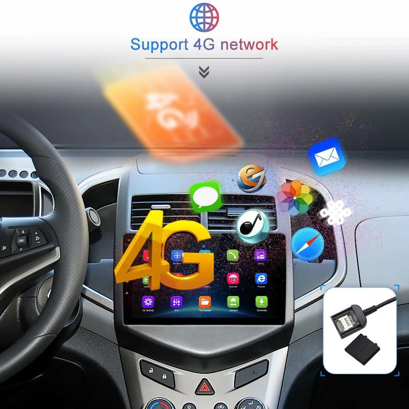 Cheap Junsun V1 2G + 32G Android 9.0 For Chevrolet Aveo 2 2011-2013 Car Radio Multimedia Video Player Navigation GPS 2 din dvd 5
