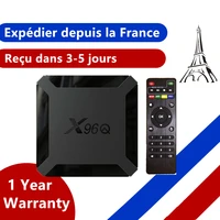 外部セットトップボックスx96q android 10.0,TVセットトップボックスx96 q 1g 8g 2g 16g,Allwinner H313,フランスから発送