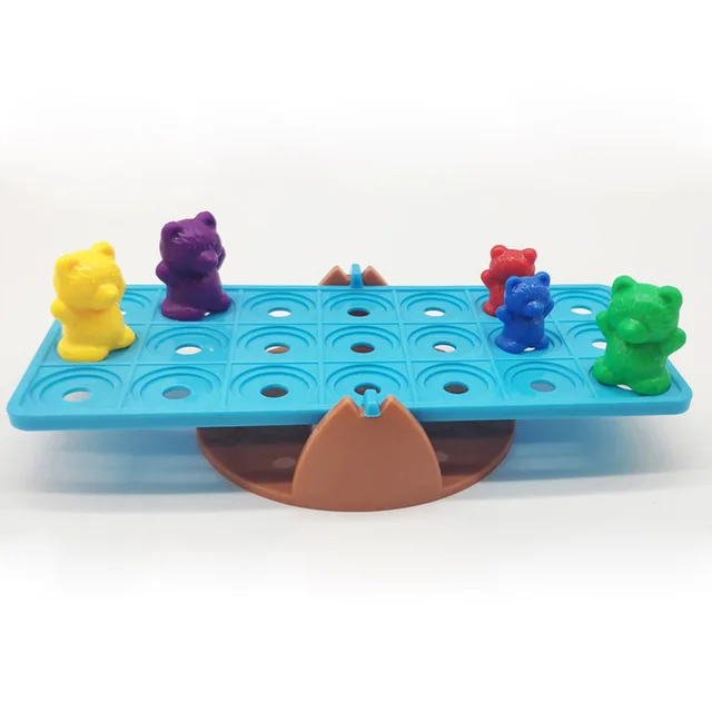 36/18/12/6 Pcs Weight Counting Bear Educational Toys Children Montessori Early Childhood Baby Kindergarten Color Classification 3
