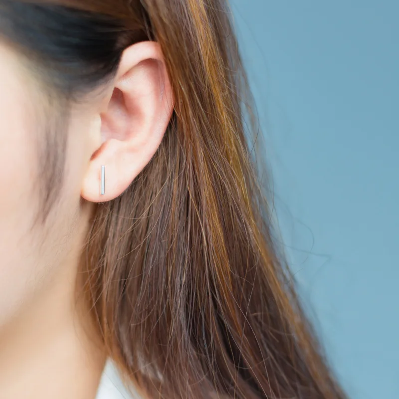 Серьги гвоздики Trusta из серебра 2018 пробы 100% 925x10 мм|earrings gift|stick studs earringsfashion stud earrings |