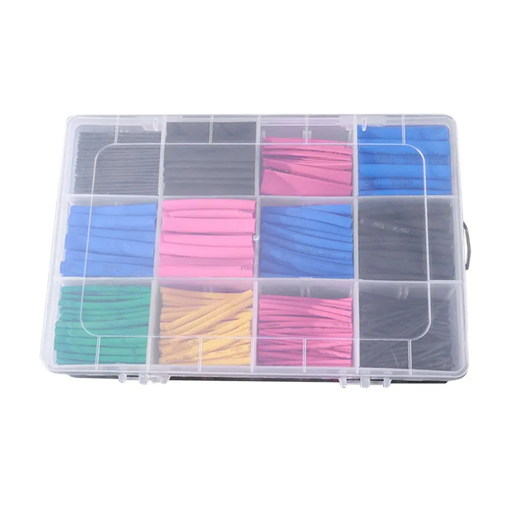 

560Pcs Polyolefin Shrinking Assorted Insulated Sleeving Tubing Set Heat Shrinkable Tube Wrap Wire Heat Shrink Tubing